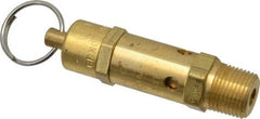 Kingston - 3/8" Inlet, ASME Safety Relief Valve - 200 Max psi, Brass - Benchmark Tooling