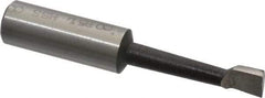 Interstate - 5/16" Min Bore Diam, 1-9/16" Max Bore Depth, 1/2 Shank Diam, Boring Bar - Right Hand Cut, Cobalt, Bright Finish - Exact Industrial Supply