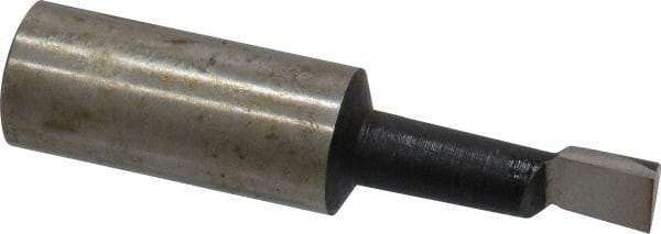 Interstate - 3/8" Min Bore Diam, 1-1/8" Max Bore Depth, 5/8 Shank Diam, Boring Bar - Right Hand Cut, Cobalt, Bright Finish - Exact Industrial Supply