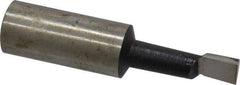 Interstate - 3/8" Min Bore Diam, 1-1/8" Max Bore Depth, 5/8 Shank Diam, Boring Bar - Right Hand Cut, Cobalt, Bright Finish - Exact Industrial Supply