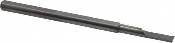 Made in USA - 0.15" Min Bore Diam, 0.61" Max Bore Depth, 1/8 Shank Diam, Boring Bar - Solid Carbide - Exact Industrial Supply