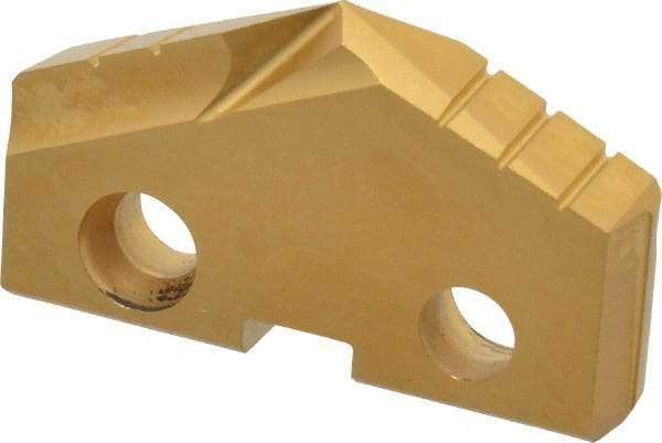 Allied Machine and Engineering - 1-13/32" Diam x 1/4" Thick, Seat Code 3, 132° Included Angle Spade Drill Insert - TiN Coated, Cobalt, Series GEN2 T-A - Benchmark Tooling