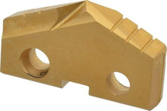 Allied Machine and Engineering - 1-13/32" Diam x 1/4" Thick, Seat Code 3, 132° Included Angle Spade Drill Insert - TiN Coated, Cobalt, Series GEN2 T-A - Benchmark Tooling