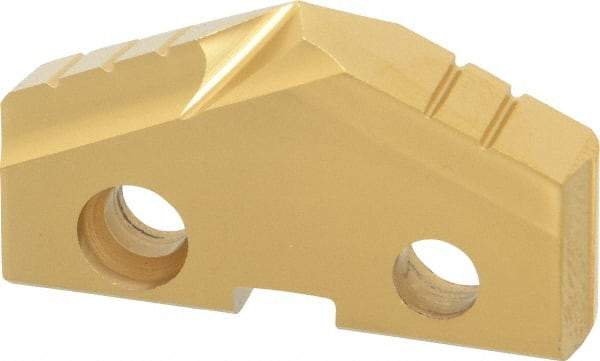 Allied Machine and Engineering - 1-7/16" Diam x 1/4" Thick, Seat Code 3, 132° Included Angle Spade Drill Insert - TiN Coated, Cobalt, Series GEN2 T-A - Benchmark Tooling