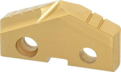 Allied Machine and Engineering - 1-7/16" Diam x 1/4" Thick, Seat Code 3, 132° Included Angle Spade Drill Insert - TiN Coated, Cobalt, Series GEN2 T-A - Benchmark Tooling