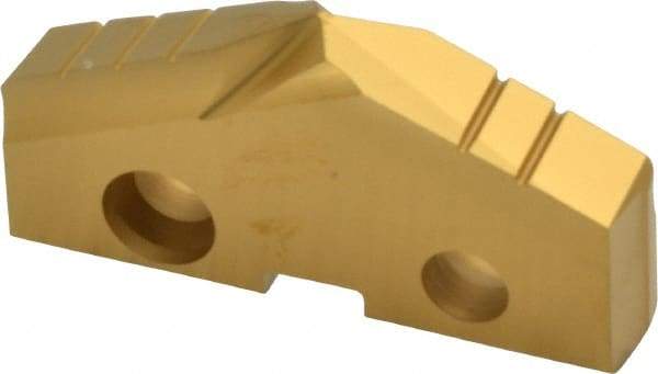 Allied Machine and Engineering - 1-17/32" Diam x 1/4" Thick, Seat Code 3, 132° Included Angle Spade Drill Insert - TiN Coated, Cobalt, Series GEN2 T-A - Benchmark Tooling