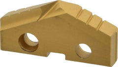 Allied Machine and Engineering - 1-9/16" Diam x 1/4" Thick, Seat Code 3, 132° Included Angle Spade Drill Insert - TiN Coated, Cobalt, Series GEN2 T-A - Benchmark Tooling
