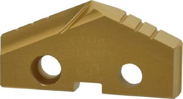 Allied Machine and Engineering - 1-19/32" Diam x 1/4" Thick, Seat Code 3, 132° Included Angle Spade Drill Insert - TiN Coated, Cobalt, Series GEN2 T-A - Benchmark Tooling