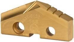 Allied Machine and Engineering - 1-5/8" Diam x 1/4" Thick, Seat Code 3, 132° Included Angle Spade Drill Insert - TiN Coated, Cobalt, Series GEN2 T-A - Benchmark Tooling