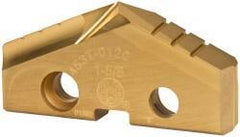 Allied Machine and Engineering - 1-5/8" Diam x 1/4" Thick, Seat Code 3, 132° Included Angle Spade Drill Insert - TiN Coated, Cobalt, Series GEN2 T-A - Benchmark Tooling