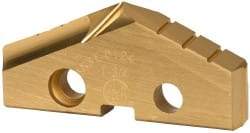 Allied Machine and Engineering - 1-3/4" Diam x 1/4" Thick, Seat Code 3, 132° Included Angle Spade Drill Insert - TiN Coated, Cobalt, Series GEN2 T-A - Benchmark Tooling