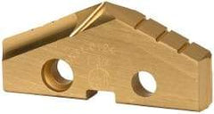 Allied Machine and Engineering - 1-3/4" Diam x 1/4" Thick, Seat Code 3, 132° Included Angle Spade Drill Insert - TiN Coated, Cobalt, Series GEN2 T-A - Benchmark Tooling