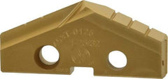 Allied Machine and Engineering - 1-25/32" Diam x 1/4" Thick, Seat Code 3, 132° Included Angle Spade Drill Insert - TiN Coated, Cobalt, Series GEN2 T-A - Benchmark Tooling