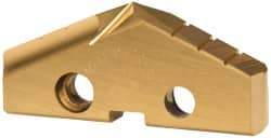 Allied Machine and Engineering - 1-13/16" Diam x 1/4" Thick, Seat Code 3, 132° Included Angle Spade Drill Insert - TiN Coated, Cobalt, Series GEN2 T-A - Benchmark Tooling