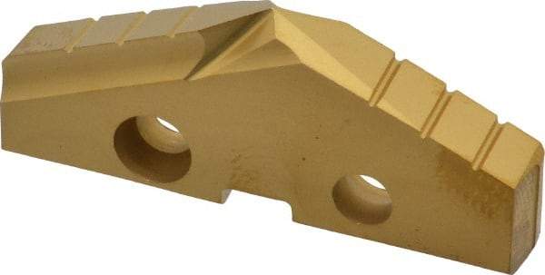 Allied Machine and Engineering - 1-7/8" Diam x 1/4" Thick, Seat Code 3, 132° Included Angle Spade Drill Insert - TiN Coated, Cobalt, Series GEN2 T-A - Benchmark Tooling