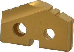 Allied Machine and Engineering - 7/8" Diam x 5/32" Thick, Seat Code 1, 132° Included Angle Spade Drill Insert - TiN Coated, High Speed Steel, Series T-A - Benchmark Tooling
