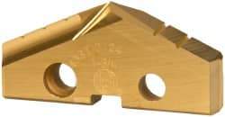 Allied Machine and Engineering - 1-3/4" Diam x 1/4" Thick, Seat Code 3, 132° Included Angle Spade Drill Insert - TiN Coated, High Speed Steel, Series GEN2 T-A - Benchmark Tooling