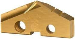 Allied Machine and Engineering - 1-3/4" Diam x 1/4" Thick, Seat Code 3, 132° Included Angle Spade Drill Insert - TiN Coated, High Speed Steel, Series GEN2 T-A - Benchmark Tooling