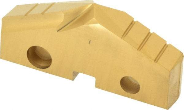 Allied Machine and Engineering - 1-29/32" Diam x 5/16" Thick, Seat Code 4, 132° Included Angle Spade Drill Insert - TiN Coated, High Speed Steel, Series GEN2 T-A - Benchmark Tooling