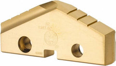 Allied Machine and Engineering - 2-3/64" Diam x 5/16" Thick, Seat Code 4, Spade Drill Insert - TiN Coated, High Speed Steel, Series T-A - Benchmark Tooling