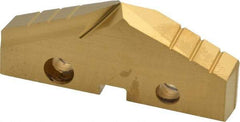 Allied Machine and Engineering - 2-1/8" Diam x 5/16" Thick, Seat Code 4, 132° Included Angle Spade Drill Insert - TiN Coated, High Speed Steel, Series GEN2 T-A - Benchmark Tooling