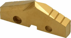 Allied Machine and Engineering - 2-5/32" Diam x 5/16" Thick, Seat Code 4, 132° Included Angle Spade Drill Insert - TiN Coated, High Speed Steel, Series GEN2 T-A - Benchmark Tooling