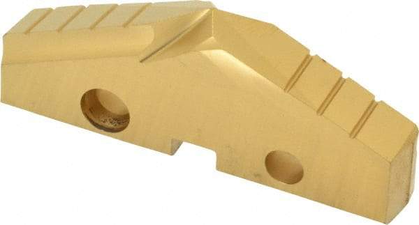 Allied Machine and Engineering - 2-7/32" Diam x 5/16" Thick, Seat Code 4, 132° Included Angle Spade Drill Insert - TiN Coated, High Speed Steel, Series GEN2 T-A - Benchmark Tooling