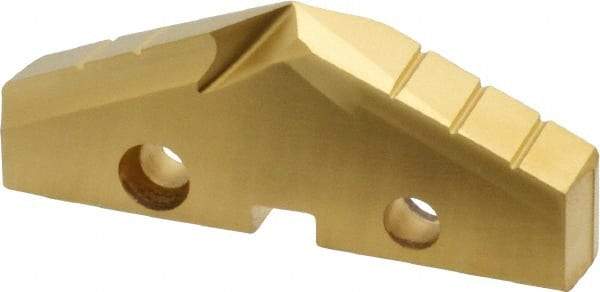 Allied Machine and Engineering - 2-1/4" Diam x 5/16" Thick, Seat Code 4, 132° Included Angle Spade Drill Insert - TiN Coated, High Speed Steel, Series GEN2 T-A - Benchmark Tooling