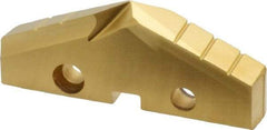 Allied Machine and Engineering - 2-1/4" Diam x 5/16" Thick, Seat Code 4, 132° Included Angle Spade Drill Insert - TiN Coated, High Speed Steel, Series GEN2 T-A - Benchmark Tooling