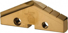 Allied Machine and Engineering - 2-11/32" Diam x 5/16" Thick, Seat Code 4, Spade Drill Insert - TiN Coated, High Speed Steel, Series T-A - Benchmark Tooling