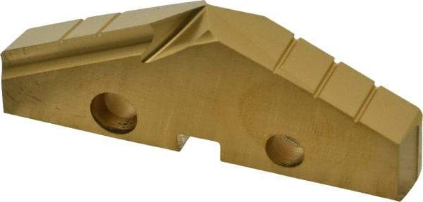 Allied Machine and Engineering - 2-3/8" Diam x 5/16" Thick, Seat Code 4, 132° Included Angle Spade Drill Insert - TiN Coated, High Speed Steel, Series GEN2 T-A - Benchmark Tooling