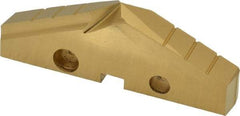 Allied Machine and Engineering - 2-15/32" Diam x 5/16" Thick, Seat Code 4, 132° Included Angle Spade Drill Insert - TiN Coated, High Speed Steel, Series GEN2 T-A - Benchmark Tooling