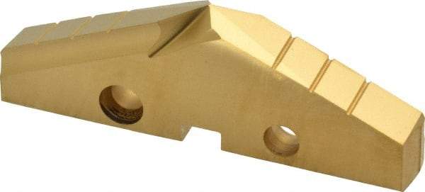 Allied Machine and Engineering - 2-9/16" Diam x 5/16" Thick, Seat Code 4, 132° Included Angle Spade Drill Insert - TiN Coated, High Speed Steel, Series GEN2 T-A - Benchmark Tooling