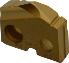 Allied Machine and Engineering - 33/64" Diam x 1/8" Thick, Seat Code 0, 132° Included Angle Spade Drill Insert - TiN Coated, Carbide, Grade K20, Series T-A - Benchmark Tooling