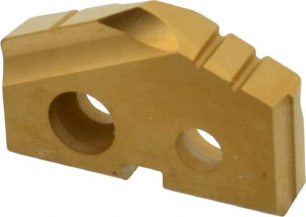 Allied Machine and Engineering - 21/32" Diam x 1/8" Thick, Seat Code 0, 132° Included Angle Spade Drill Insert - TiN Coated, Carbide, Grade K20, Series T-A - Benchmark Tooling