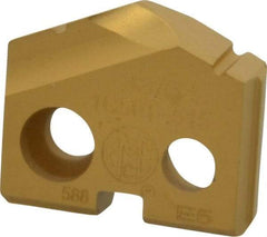 Allied Machine and Engineering - 33/64" Diam x 1/8" Thick, Seat Code 0, 132° Included Angle Spade Drill Insert - TiN Coated, Carbide, Grade P40, Series T-A - Benchmark Tooling