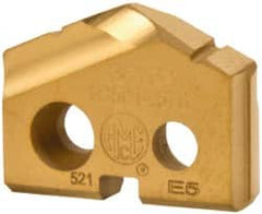 Allied Machine and Engineering - 37/64" Diam x 1/8" Thick, Seat Code 0, 132° Included Angle Spade Drill Insert - TiN Coated, Carbide, Grade P40, Series T-A - Benchmark Tooling