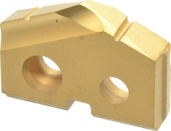 Allied Machine and Engineering - 15.5mm Diam x 1/8" Thick, Seat Code 0, 132° Included Angle Spade Drill Insert - TiN Coated, Carbide, Grade P40, Series T-A - Benchmark Tooling