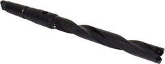 Allied Machine and Engineering - Series 1.5, 55/64 to 15/16" Diam, 3MT Taper Shank, Helical Flute Spade Drill - 6-3/4" Max Depth, 9-39/64" Body Length, 13-5/32" OAL, Standard Length, Through Coolant - Benchmark Tooling