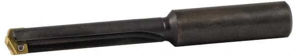 Allied Machine and Engineering - Series 2.5, 1-3/16 to 1-3/8" Diam, 1-1/4" Diam Straight Shank, Straight Flute Spade Drill - 7-3/8" Max Depth, 8-41/64" Body Length, 12" OAL, Standard Length, Through Coolant - Benchmark Tooling