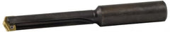 Allied Machine and Engineering - Series 2.5, 1-3/16 to 1-3/8" Diam, 1-1/4" Diam Straight Shank, Straight Flute Spade Drill - 7-3/8" Max Depth, 8-41/64" Body Length, 12" OAL, Standard Length, Through Coolant - Benchmark Tooling