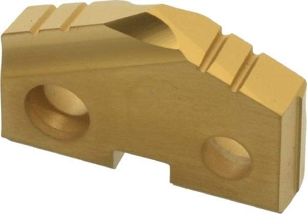 Allied Machine and Engineering - 31/32" Diam x 3/16" Thick, Seat Code 2, 132° Included Angle Spade Drill Insert - TiN Coated, Carbide, Grade K20, Series T-A - Benchmark Tooling