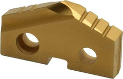 Allied Machine and Engineering - 1-3/32" Diam x 3/16" Thick, Seat Code 2, 132° Included Angle Spade Drill Insert - TiN Coated, Carbide, Grade K20, Series T-A - Benchmark Tooling