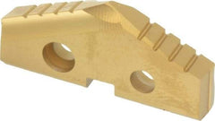 Allied Machine and Engineering - 1-3/8" Diam x 3/16" Thick, Seat Code 2, 132° Included Angle Spade Drill Insert - TiN Coated, Carbide, Grade K20, Series T-A - Benchmark Tooling