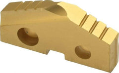 Allied Machine and Engineering - 1-5/32" Diam x 3/16" Thick, Seat Code 2, 132° Included Angle Spade Drill Insert - TiN Coated, Carbide, Grade P40, Series T-A - Benchmark Tooling