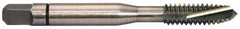Balax - #6-32 UNC, 3 Flute, Bright Finish, Powdered Metal Spiral Point Tap - Plug Chamfer, Right Hand Thread, 2" OAL, 0.48" Thread Length, 0.141" Shank Diam, Series BX150 - Exact Industrial Supply