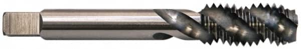 Balax - 5/8-11 UNC 4 Flute 2B Modified Bottoming Spiral Flute Tap - Powdered Metal, Bright Finish, 3-13/16" OAL, Right Hand Flute, Right Hand Thread, H5, Series BX200 - Benchmark Tooling
