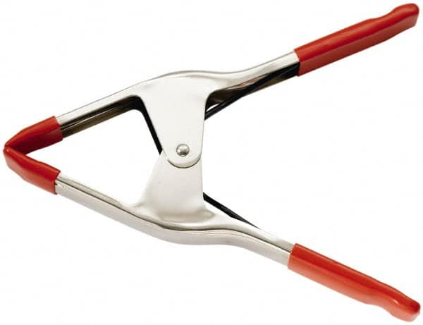 Bessey - 5" Jaw Opening Capacity, 4" Throat Depth, Spring Clamp - Steel Body, Vinyl Handle, Vinyl Tip, 10" OAL - Benchmark Tooling