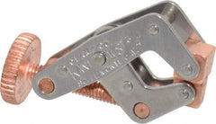 Kant Twist - 200 Lb, 3/4" Max Opening, 3/8" Open Throat Depth, 3/8" Closed Throat Depth, Cantilever Clamp - High Tensile Steel Jaw, Round Handle, 1-1/2" OAL, 1-3/8" Max Width - Benchmark Tooling