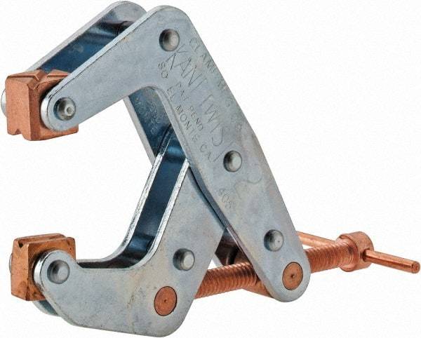 Kant Twist - 800 Lb, 2" Max Opening, 1-1/8" Open Throat Depth, 1-1/4" Closed Throat Depth, Cantilever Clamp - High Tensile Steel Jaw, T-Handle, 3-1/2" OAL, 3-1/4" Max Width - Benchmark Tooling